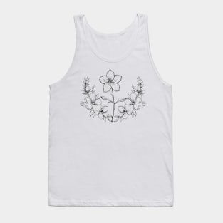 art drawing flowers  work Tank Top